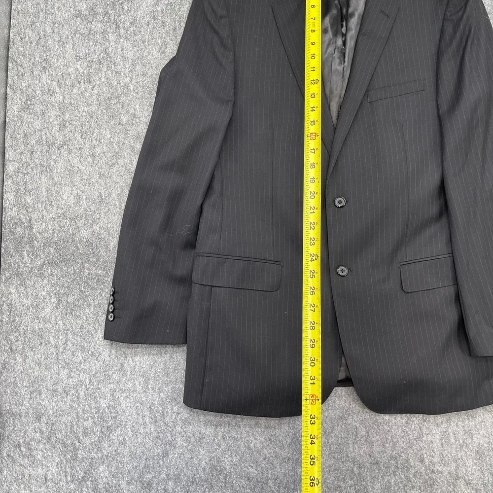 Giorgio by Giorgio Cosani Suit Mens 42L 34W Black Wool Cashmere Blazer Pants